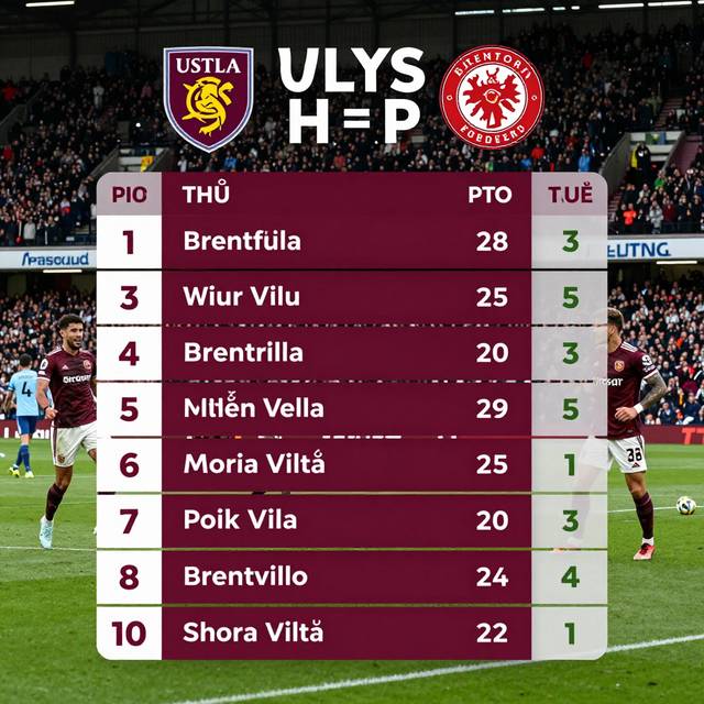 Aston Villa vs Brentford: Thứ hạng Premier League và nhịp đập World Cup 2026